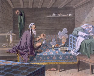 A Persian doing his morning prayers, 1812-13